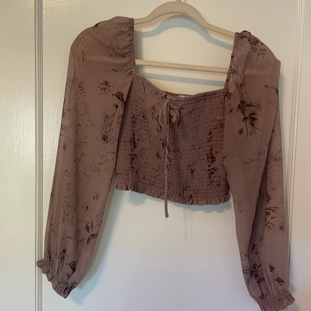 ARITZIA Date Night Top with Blouson Sleeve